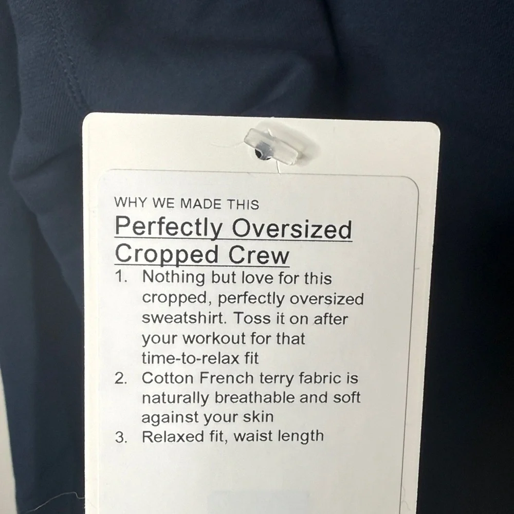 Lululemon Perfectly Oversized Cropped Crew - Picture 4 of 4